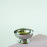 Set of 6 small stainless steel bowls, Basses, Design 1970, 9 x 5 cm