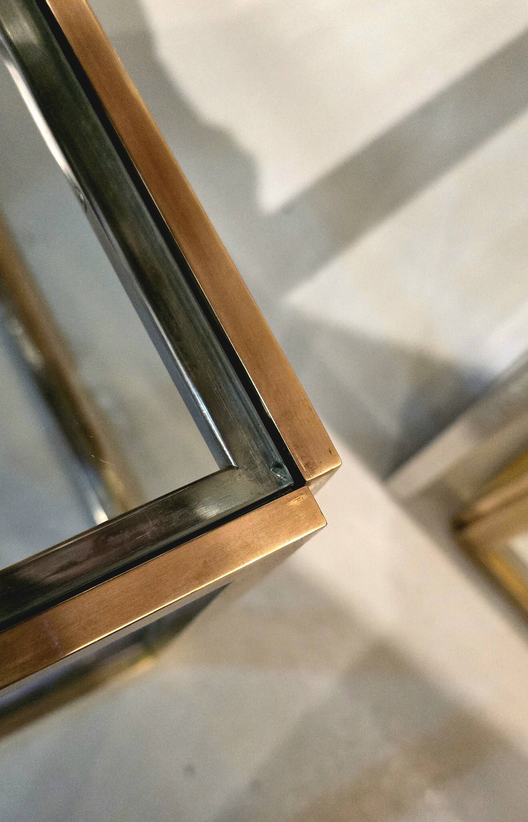 Coffee table with four nesting tables, Maison Charles, France, circa 1970.