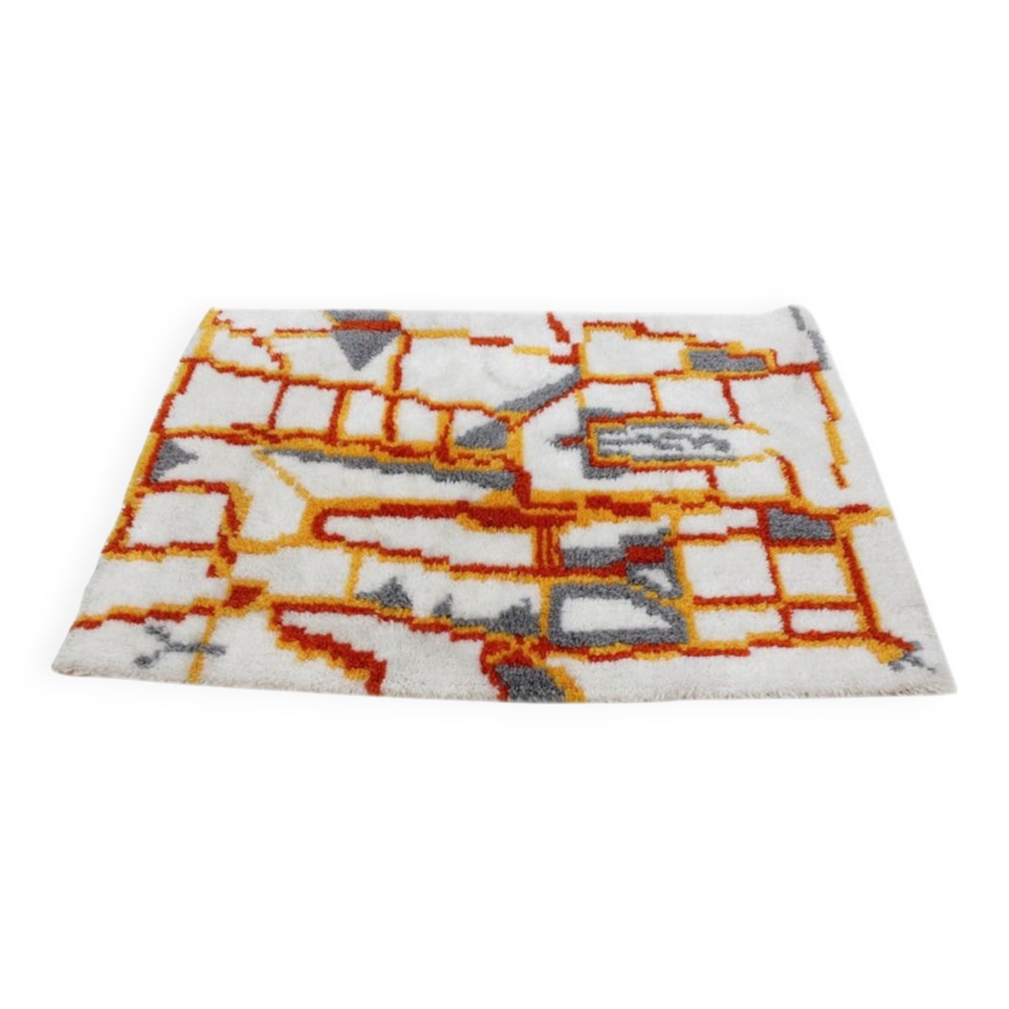 Midcentury Rug, Carpet, Denmark, Ege Rya Style, 1960s