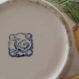 Jug in earthenware with banana decoration.