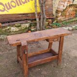 Wooden carpenter's workbench