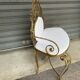 Hammered iron bench 1960s