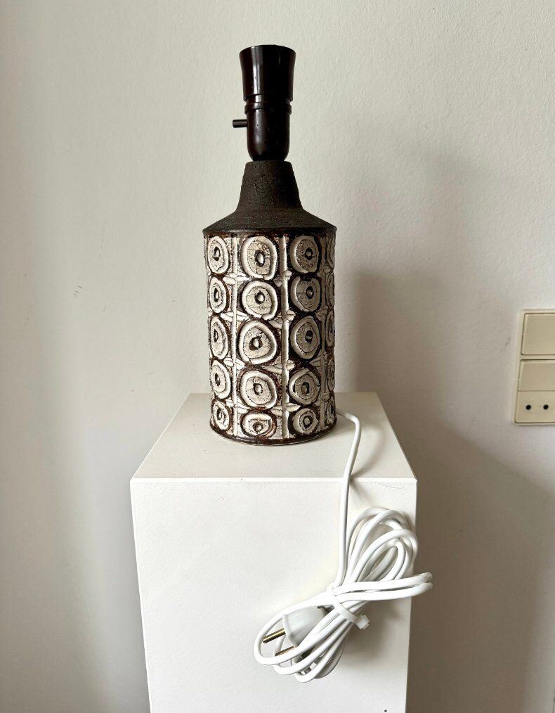 Lampe de table en grès Axella danoise vintage, années 1960
