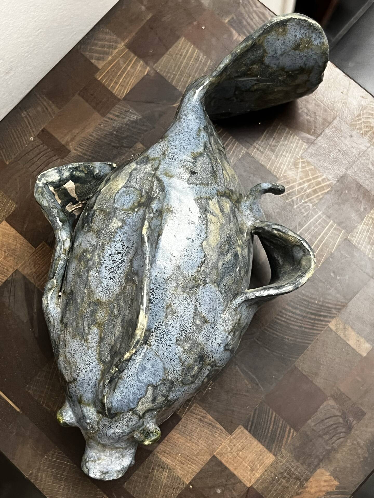 Glazed ceramic fish 1970