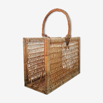 Panier à bûches en osier