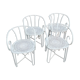 4 iron garden chairs 1900