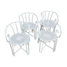 4 iron garden chairs 1900