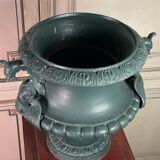 Set of 4 cast iron basins, Corneau foundry in Charleville.