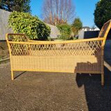 Rattan baby bed, cradle from 1970