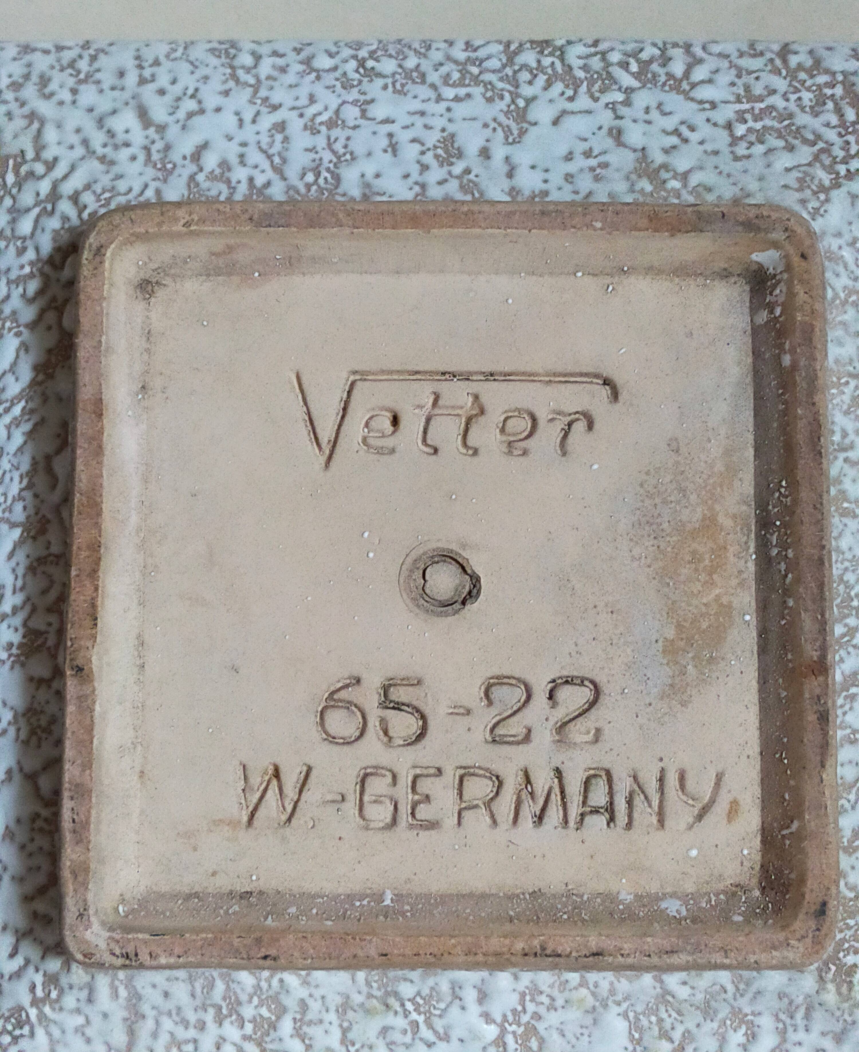 Vetter west-germany ceramic cactus or bonsai pot from the 1950s