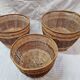 3 rattan pot covers