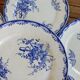Old plates porcelain iron earth Sarreguemines Watteau