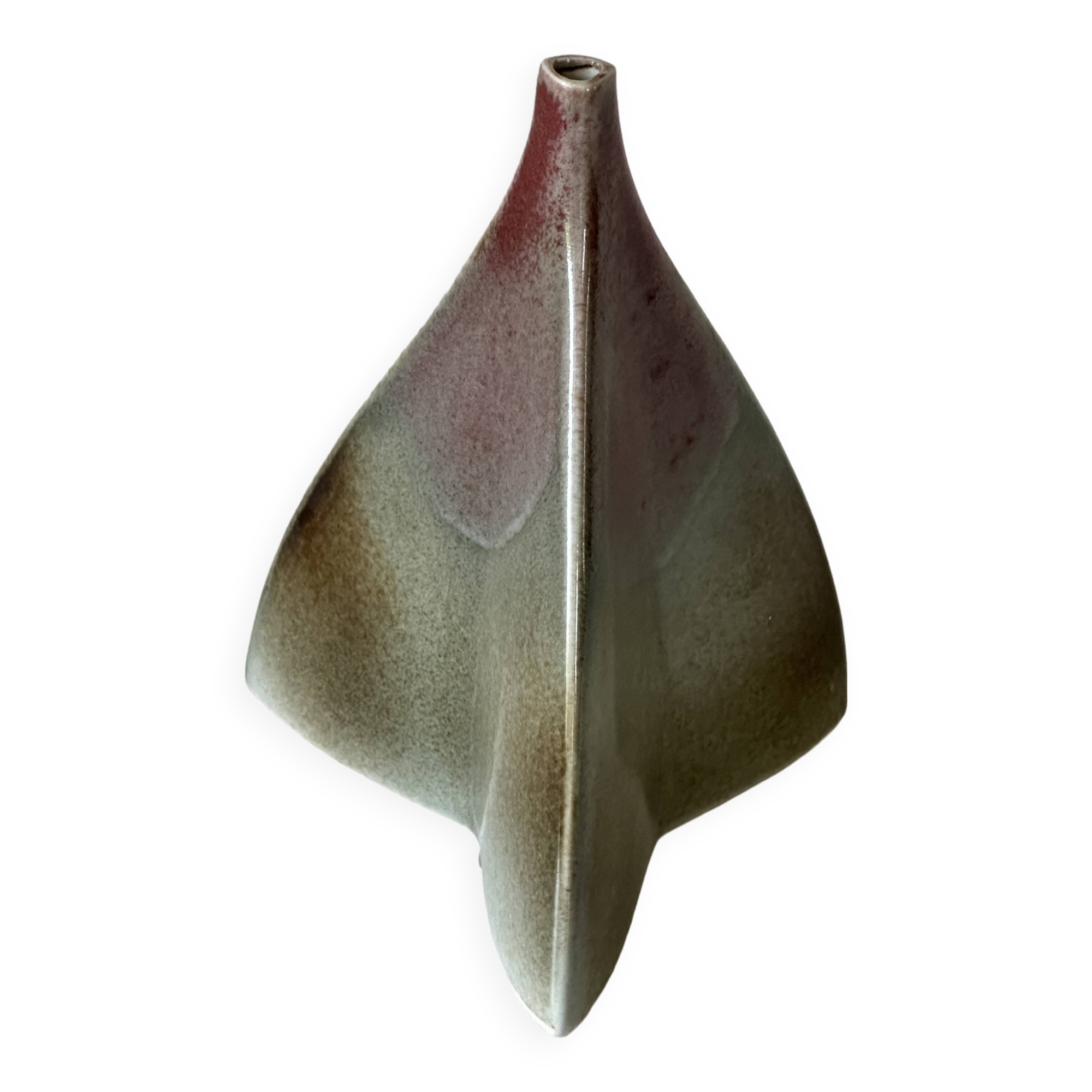 Ceramic vase virebent design 1970s