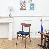 Chaise vintage bleue