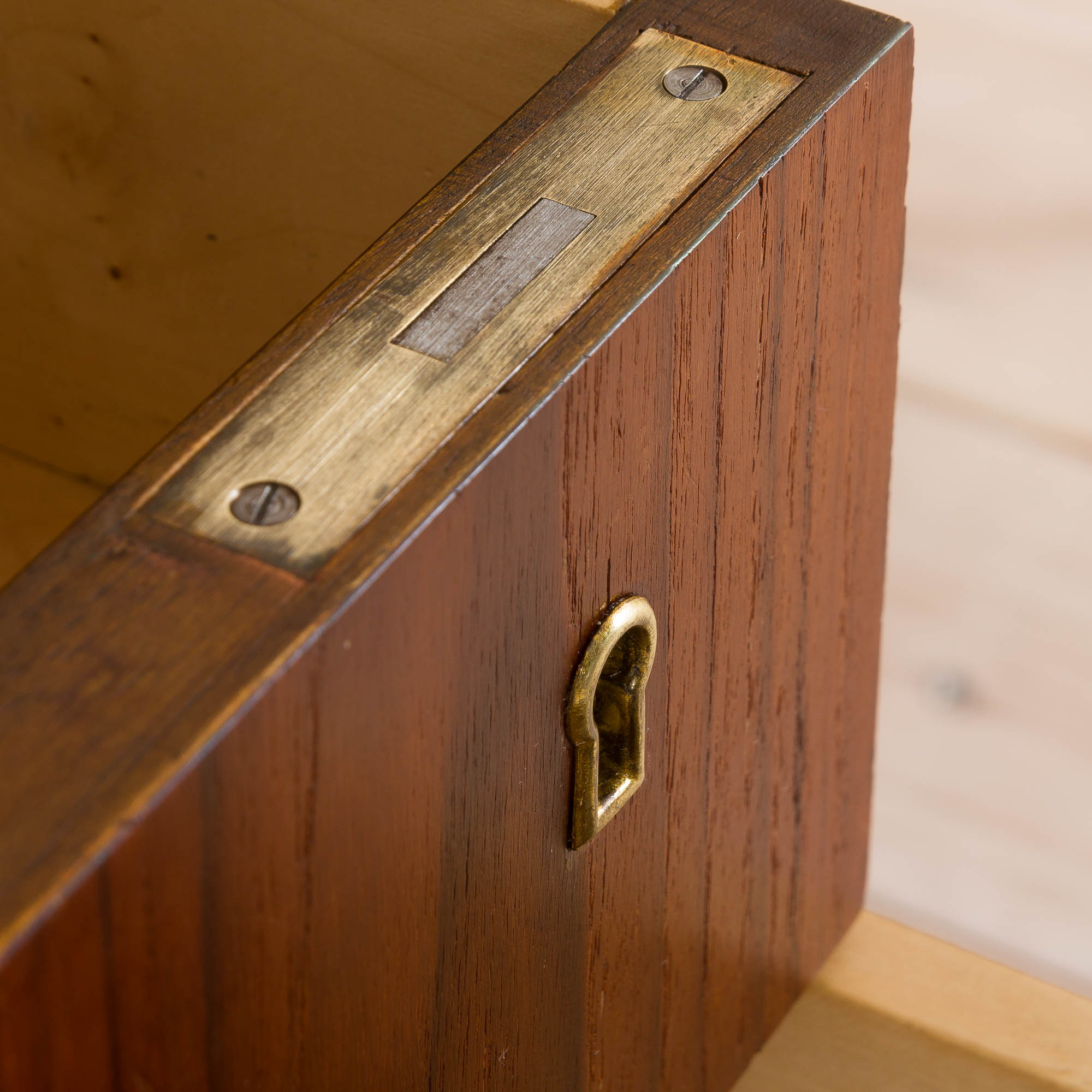 Danish teak mid century double sided desk, 60s