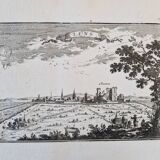 17th century copper engraving "Lens" By Sébastien de Pontault de Beaulieu (1612-1674)