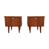 Pair of teak bedside tables 1950/1960