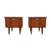 Paire de tables de chevet en teck 1950/1960