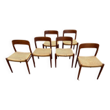 6 chaises Niels Otto Moller modéle 75