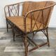 Woven rattan sofa