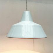 Modern Danish enamel pendant lamp from the mid-century by Louis Poulsen, 1960s.