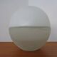 Two-Piece Opal Glass Table Ball Lamp, Italy, 1960s