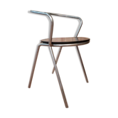 Vintage stainless steel office chair