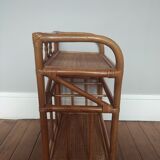 Rattan shelf cabinet