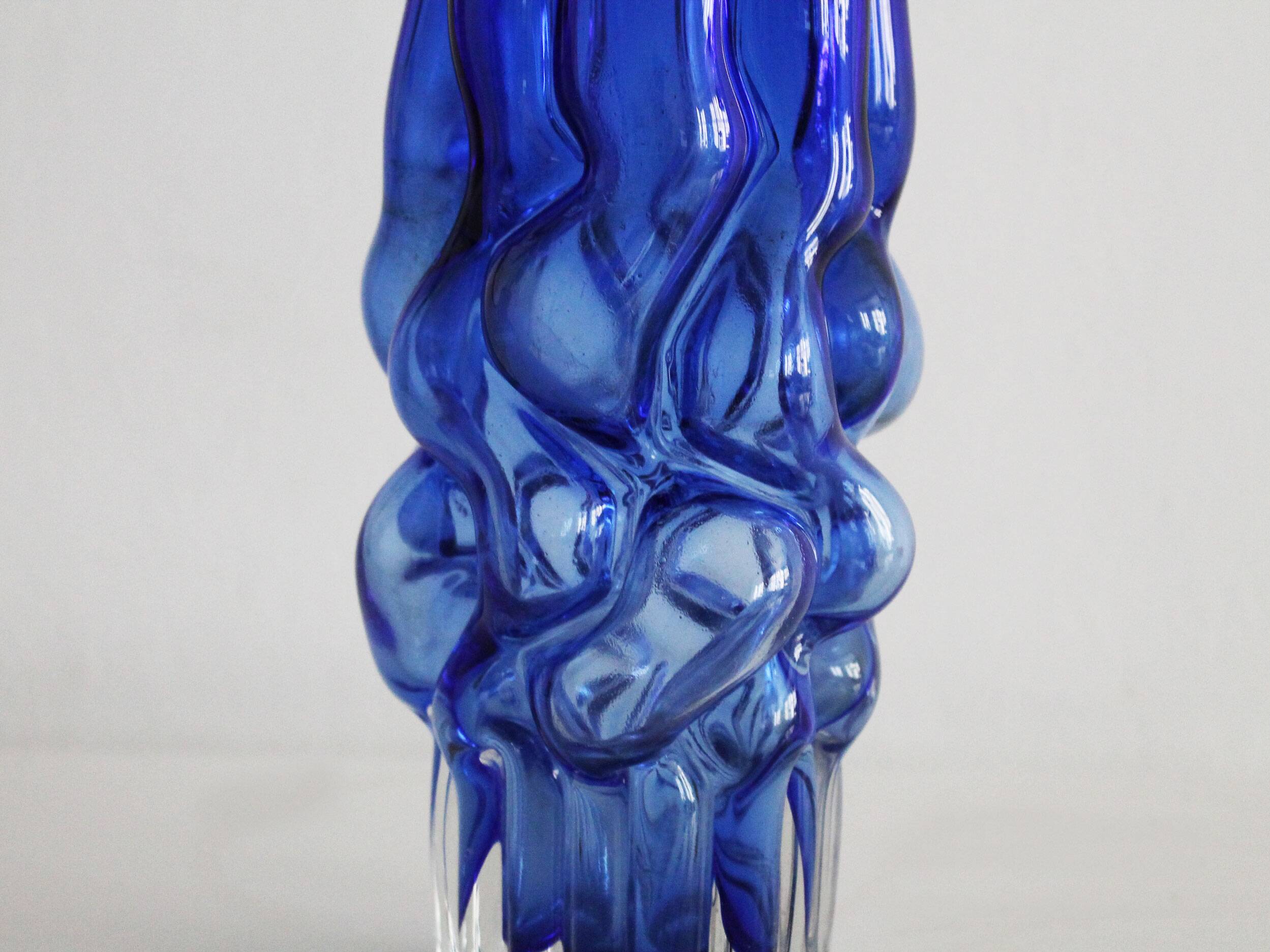 1960's Flower Vase by Pavel Hlava for Novy Bor Glasswork