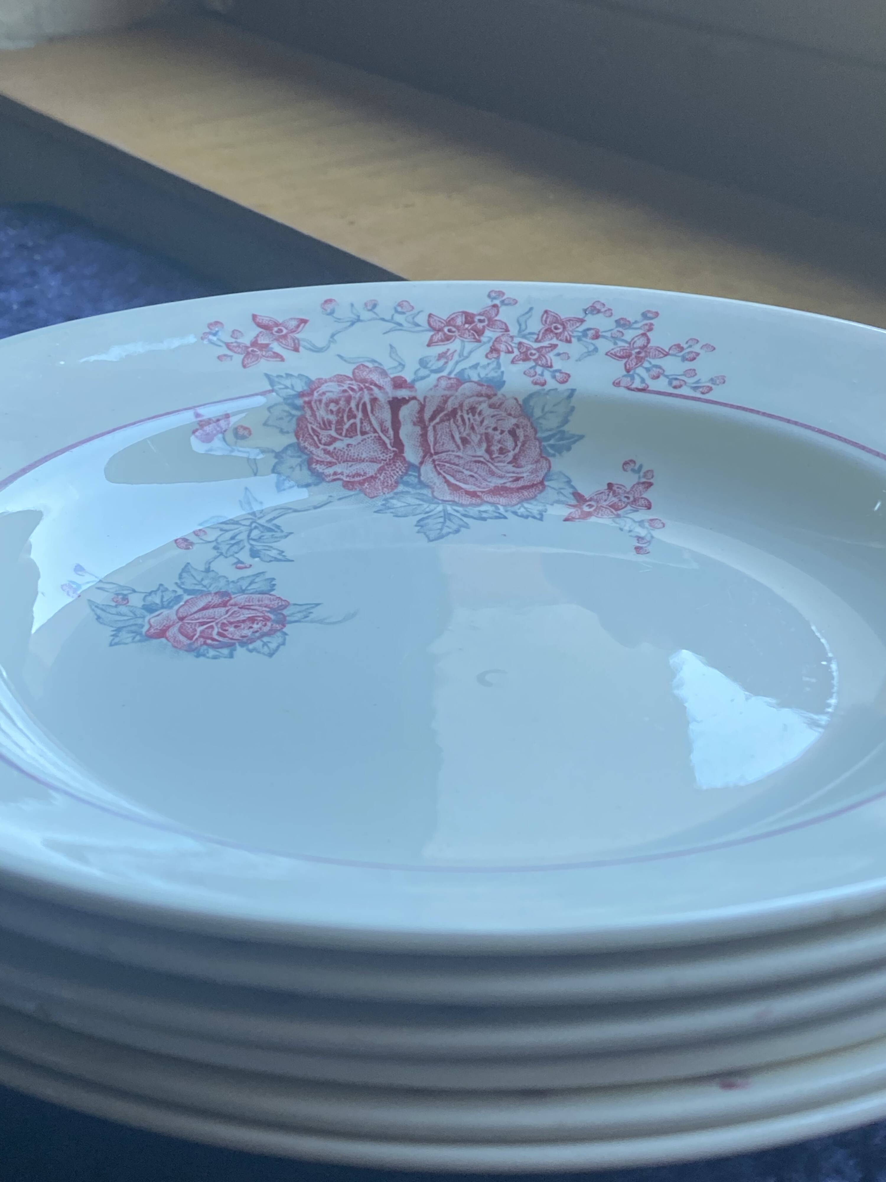 6 plates Thalie St Amand