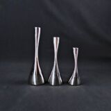 Scandinavian steel candle holders by Design by Mencke & Vagnby Nuance Vintage