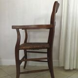 Old straw seat chair