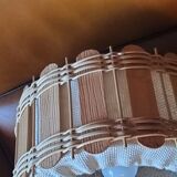 70s suspension in rattan and Scandinavian style fabrics