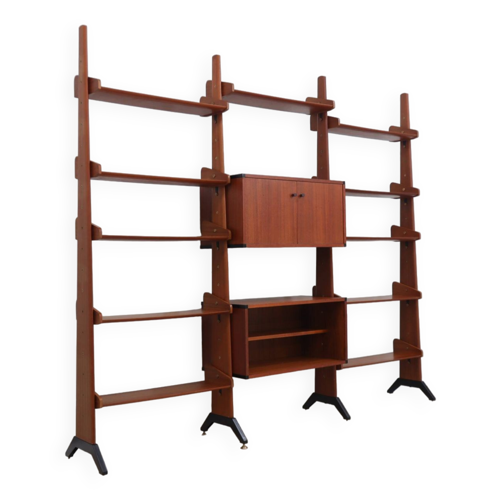 Mid century teak bookcase / shelves AV Arredamenti 1960s