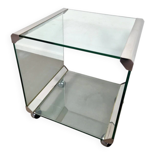 Table d'appoint chariot Gallotti & Radice, années 1980.