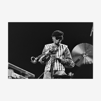 Photographie Concert Miles Davis Jazz tirage sur papier baryté 300g d'après négatif original 30x45cm
