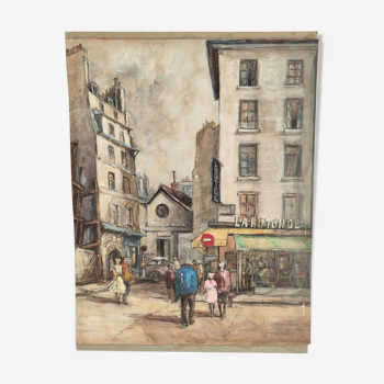 View of Paris in painting