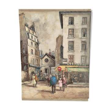 View of Paris in painting