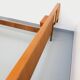 Vintage Scandinavian style double bed in teak from the 60s with integrated bedside lights
