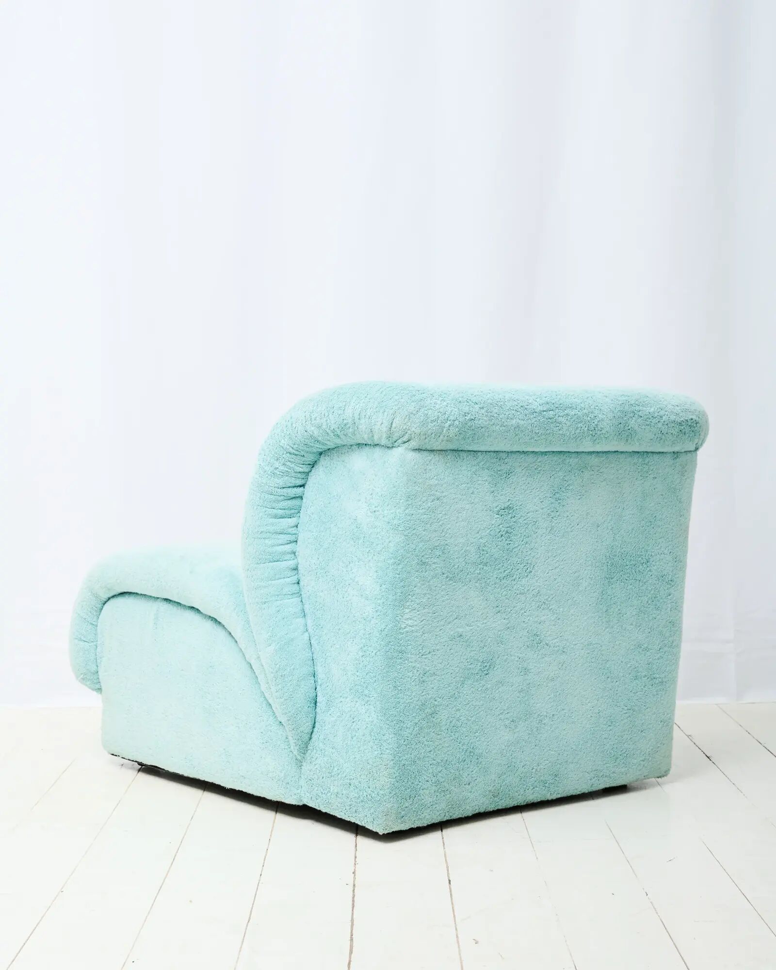 Blue armchair, Doimo Salotti, 1970s