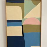 Abstract painting on paper