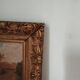 Old oil painting on canvas