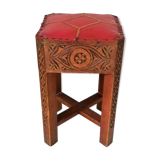 Moroccan wooden stool