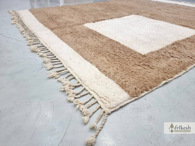 Tapis benimrirt marocain marron