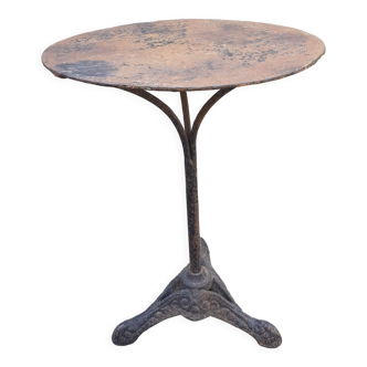 Old bistro table Art deco foot cast iron