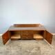 Lowboard, small chest of drawers, flamed birch, 1950s