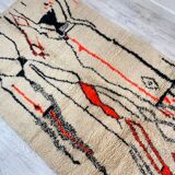 Handmade Moroccan Berber carpet 230 x 144 CM