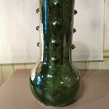Green ceramic spiked vase Morocco