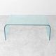 Vintage Fiam Italia coffee table in curved glass minimalist design 1970s
