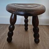 Wooden tripod stool